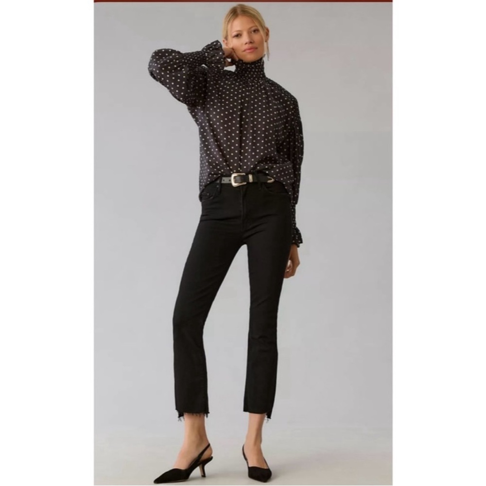 📌 MOTHER The Insider Crop Step Fray Jeans In Not Guilty